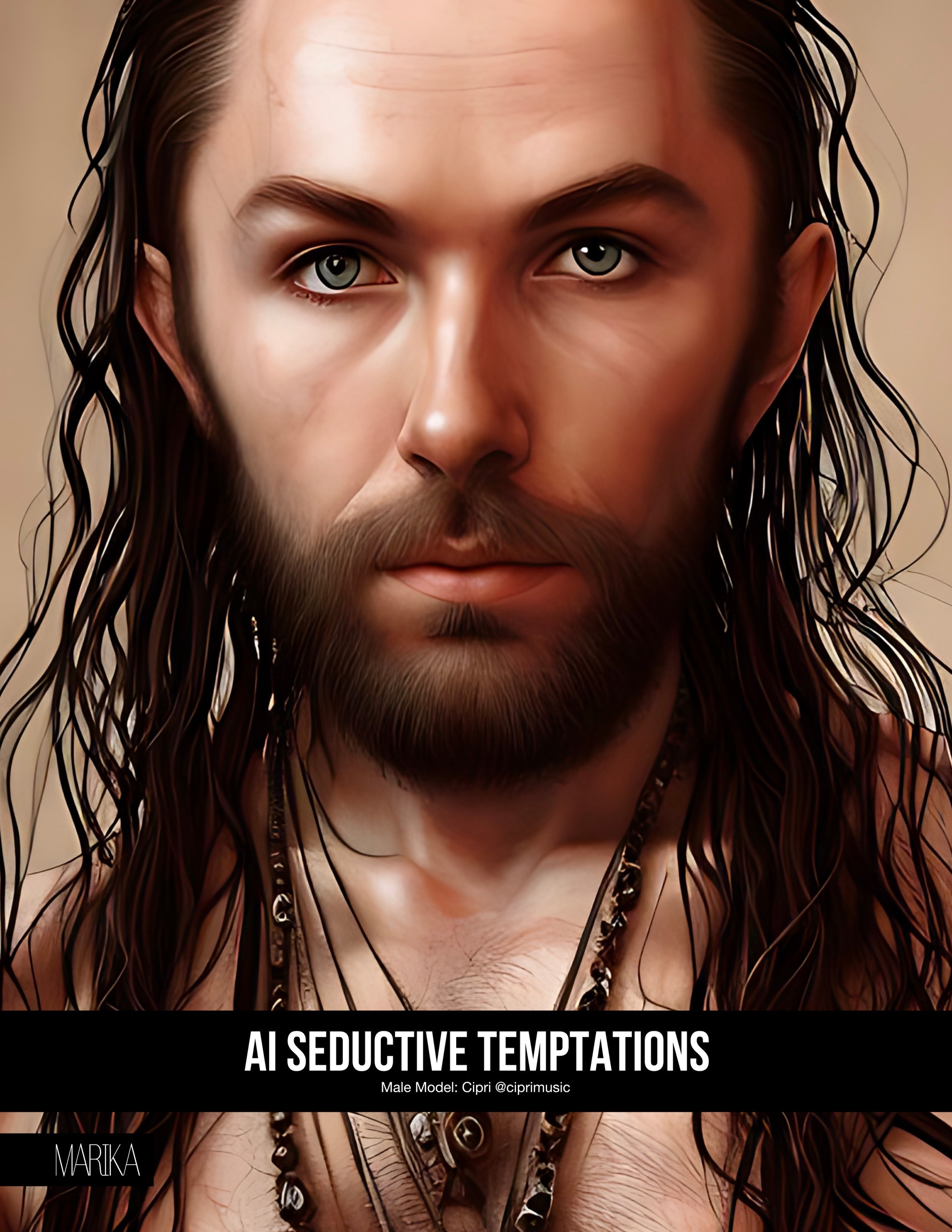 CIPRI, Cipri, Magazine, AI, Seductive, Male Model, Hair