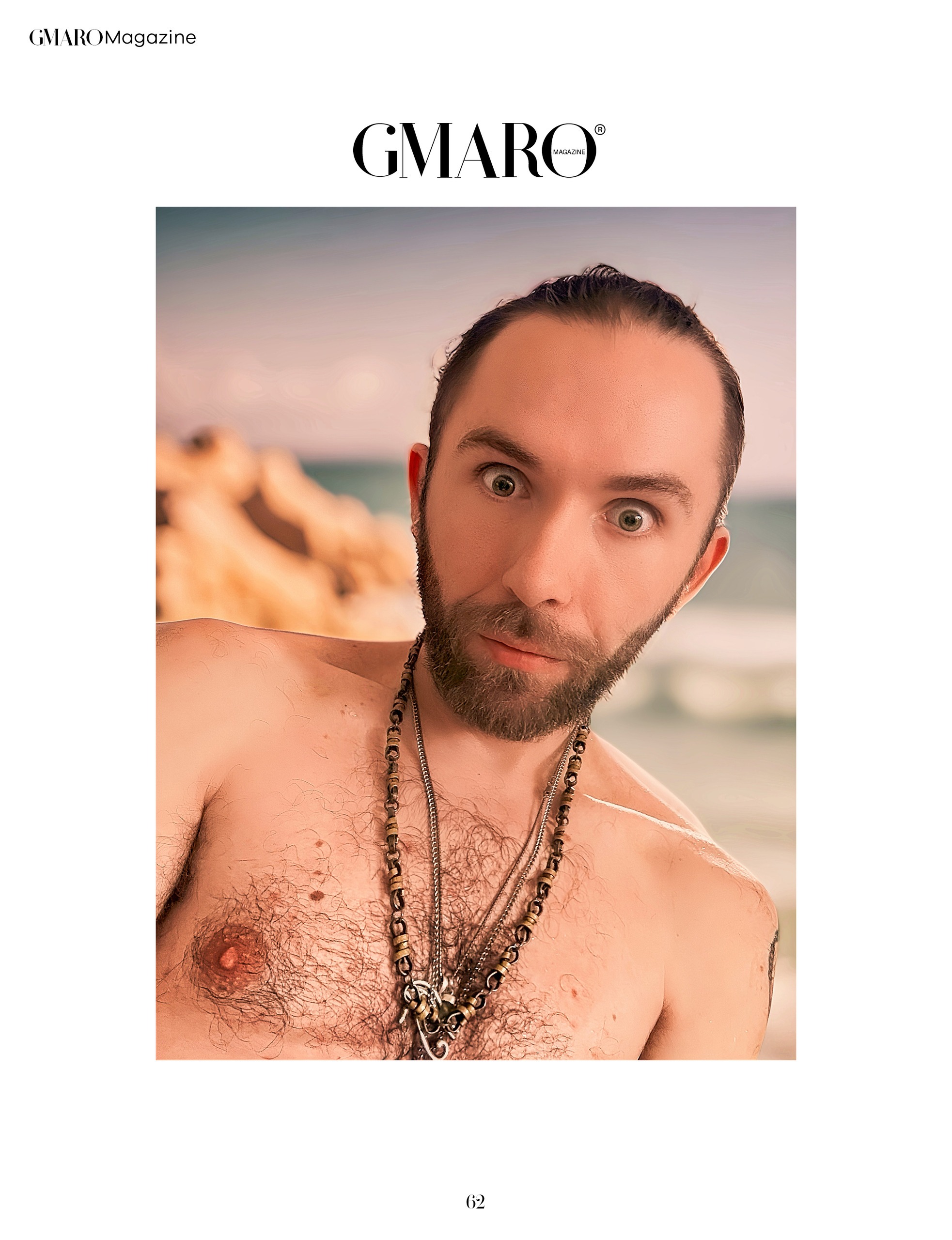 cipri, male model, editorial, magazine, shirtless, hairy chest, mens modeling, ocean, beach, male fashion, mens photography